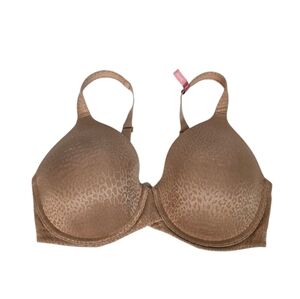 Ambrielle Everyday Lace Full Coverage Underwire Brown Bra